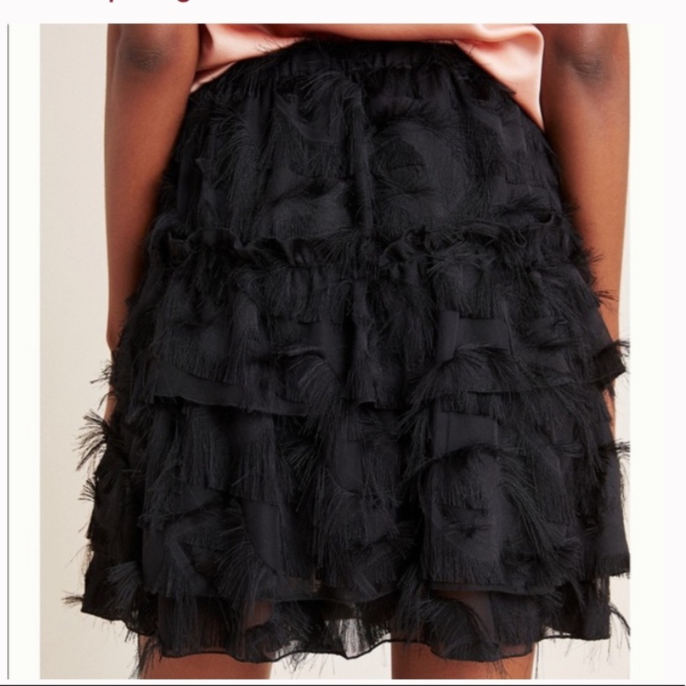 NWT!! Anthropologie Alida Textured Mini Skirt - Picture 4 of 11